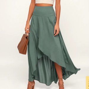 NWT O'Neill Ambrosio skirt sage green